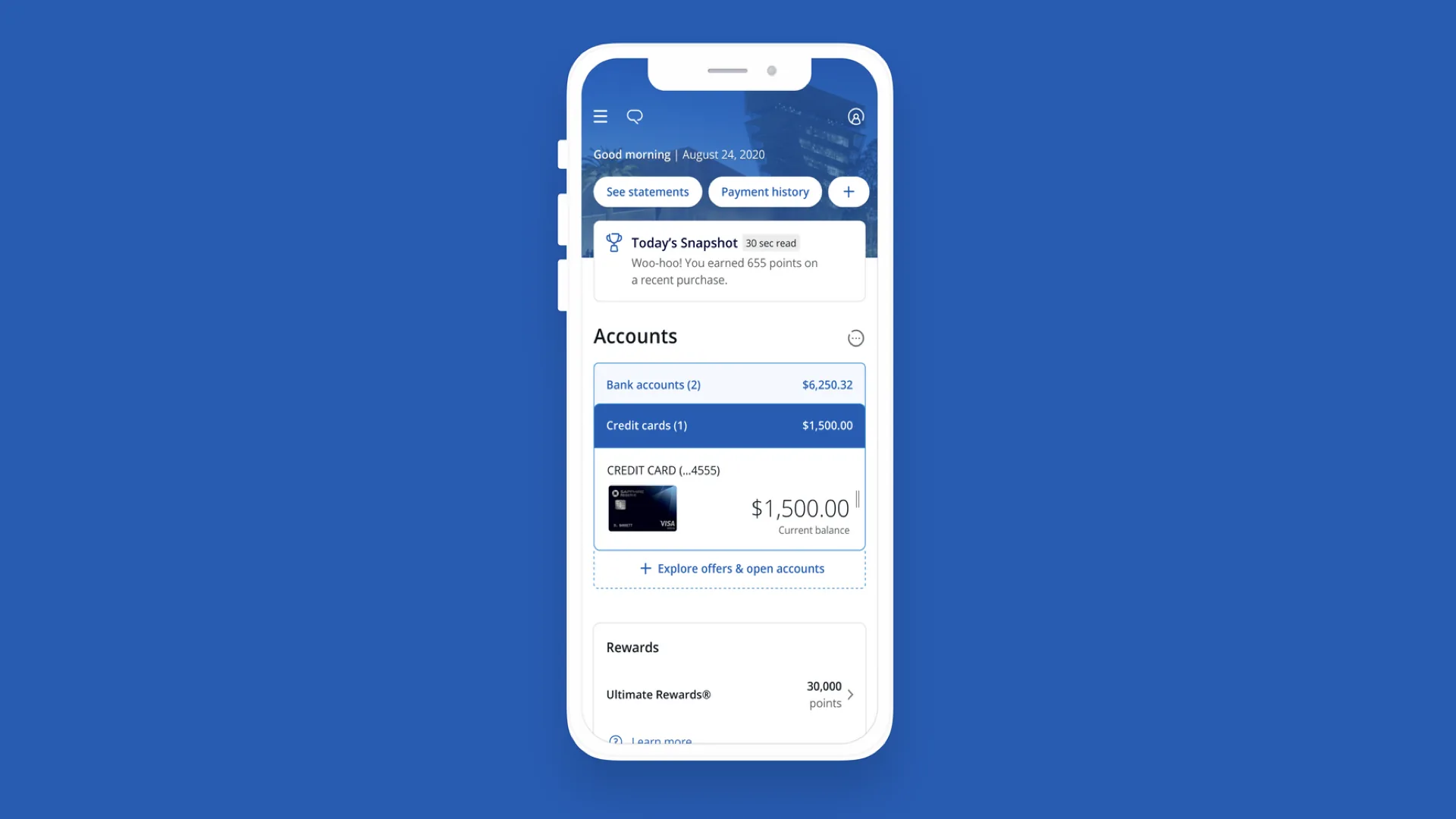 Chase Widget
